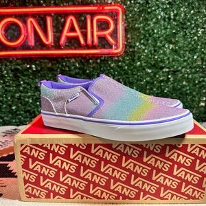 Vans Asher Rainbow Sparkle Sneakers Shoes